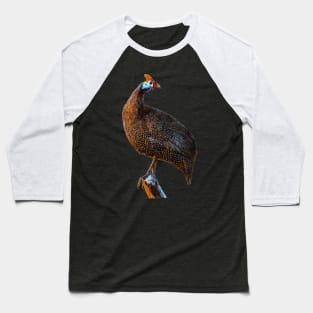 Perching Guineafowl | African Wildlife Baseball T-Shirt